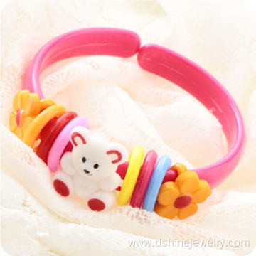 Cute Animal Shaped Children Cuff Plastic Bangles Wholesale